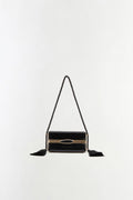Roma Croc-Embossed Leather Shoulder Bag