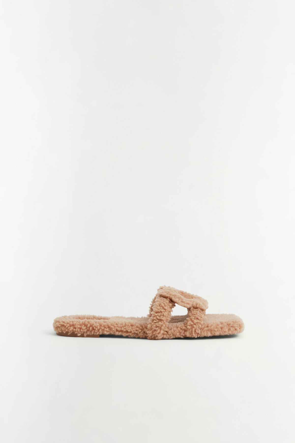 Simkhai Monogram Shearling Slide