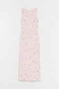 Claudia Embellished Crepe Midi Dress
