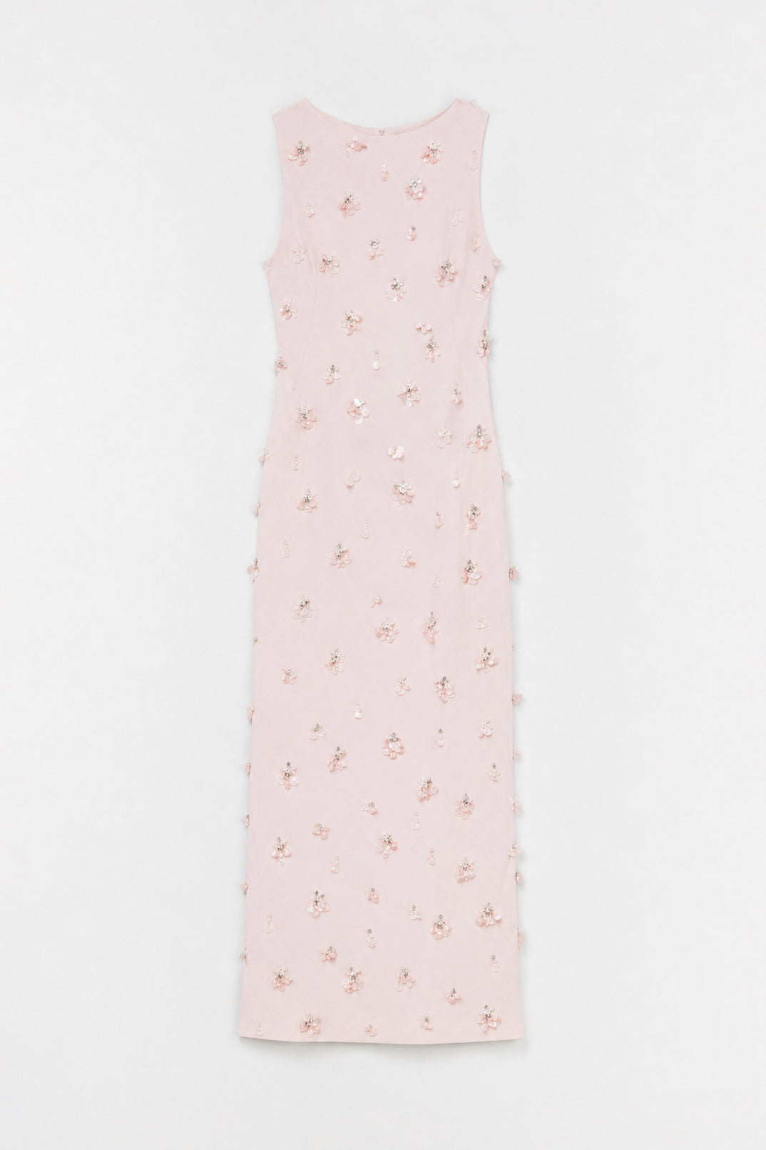 Claudia Embellished Crepe Midi Dress