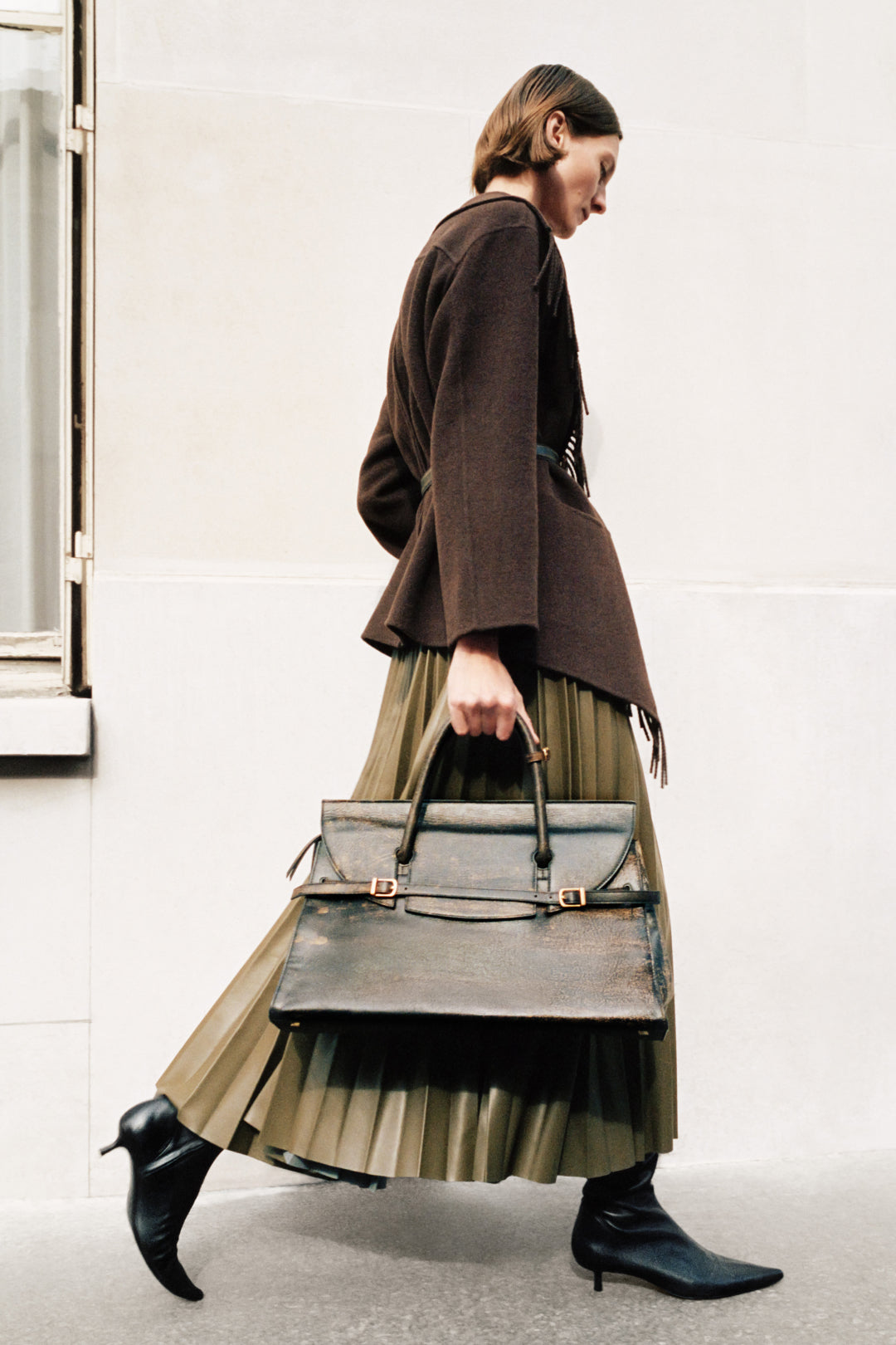 River Leather Weekender Tote