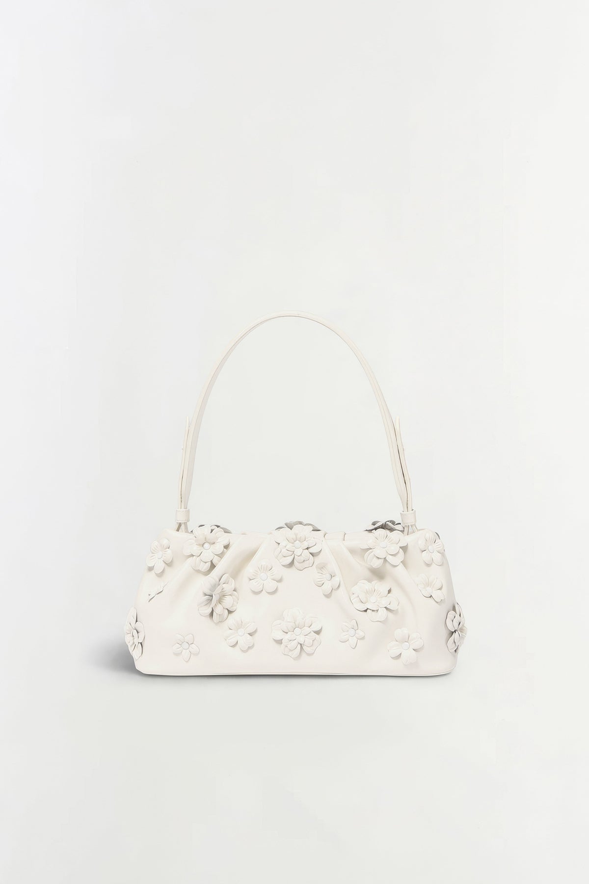 Harlow Leather Flower Shoulder Bag
