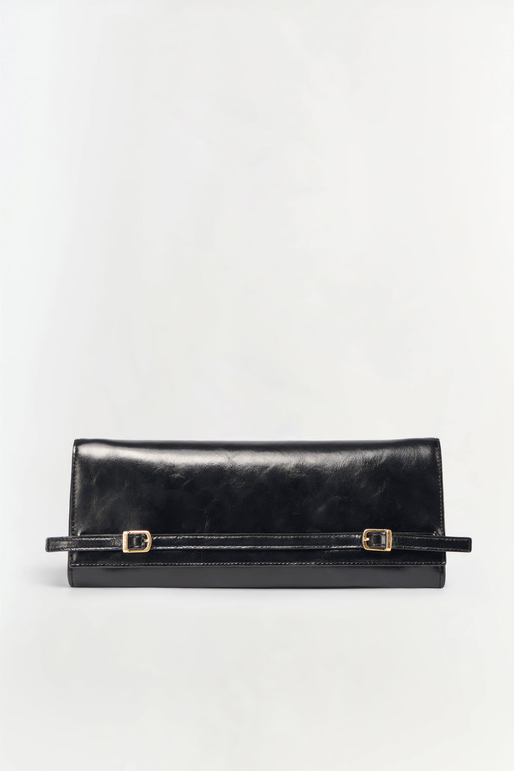 River East West Leather Clutch