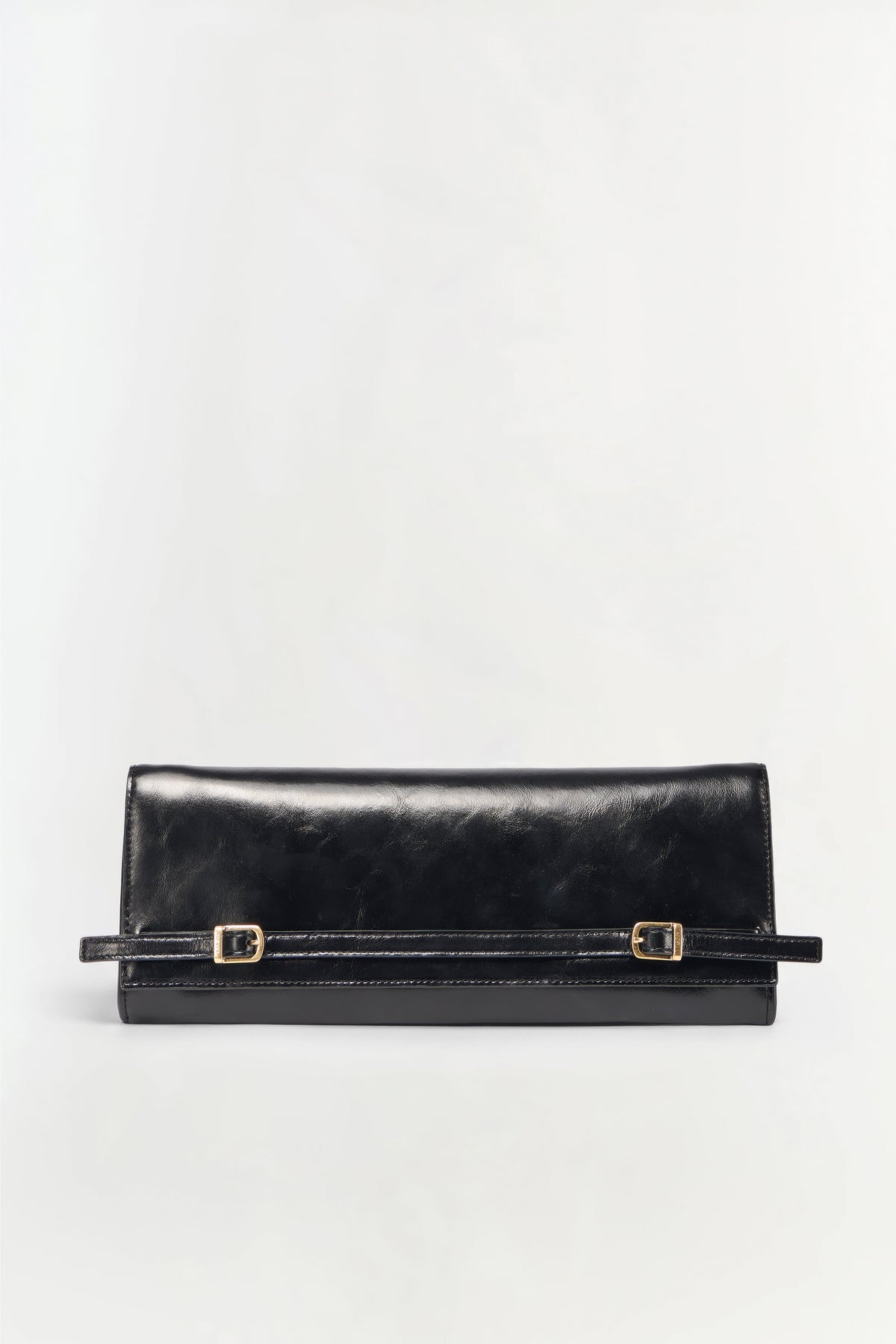 River East West Leather Clutch