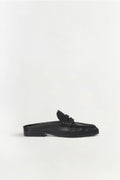 Dean Pebbled Leather Loafer Mule