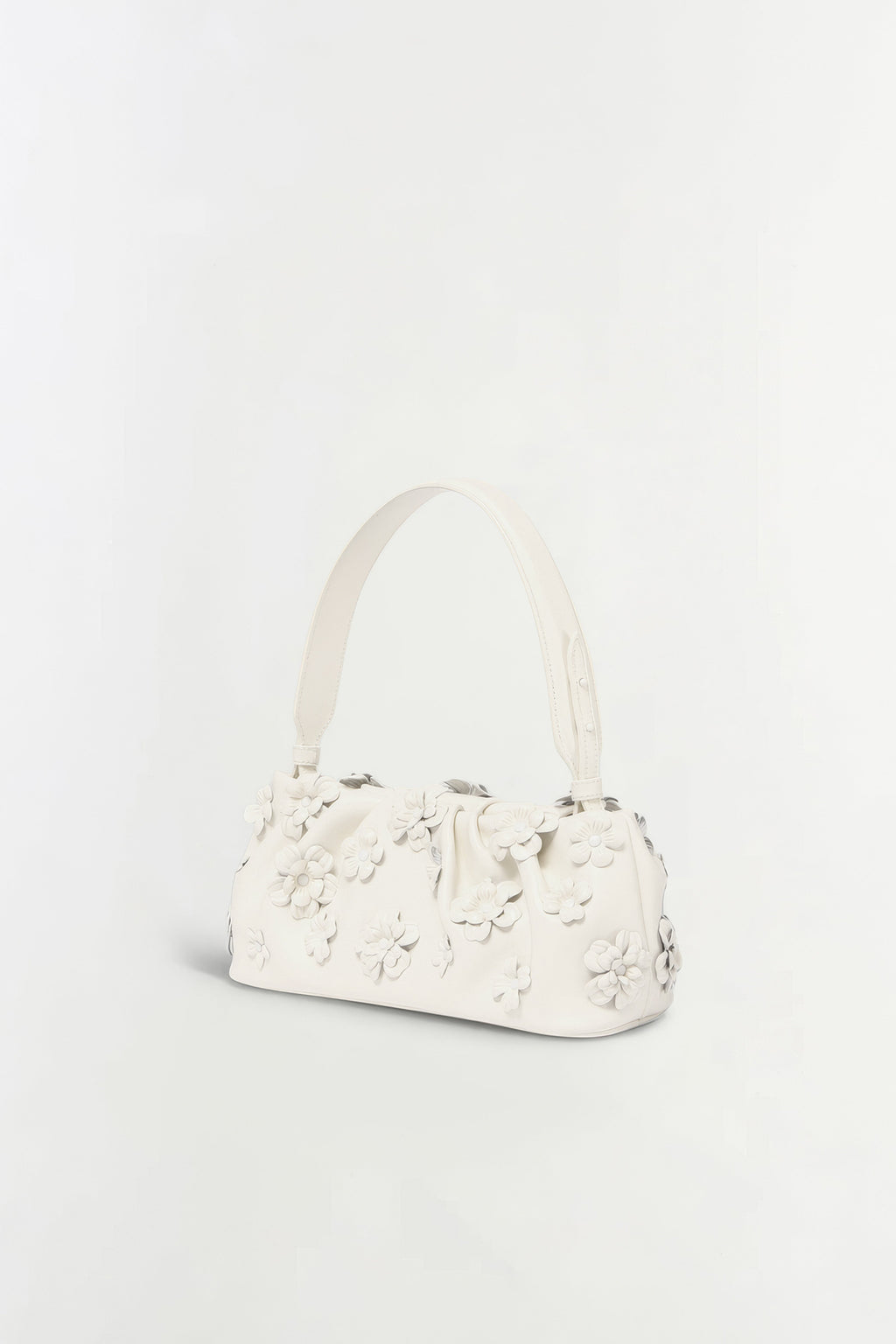 Harlow Leather Flower Shoulder Bag