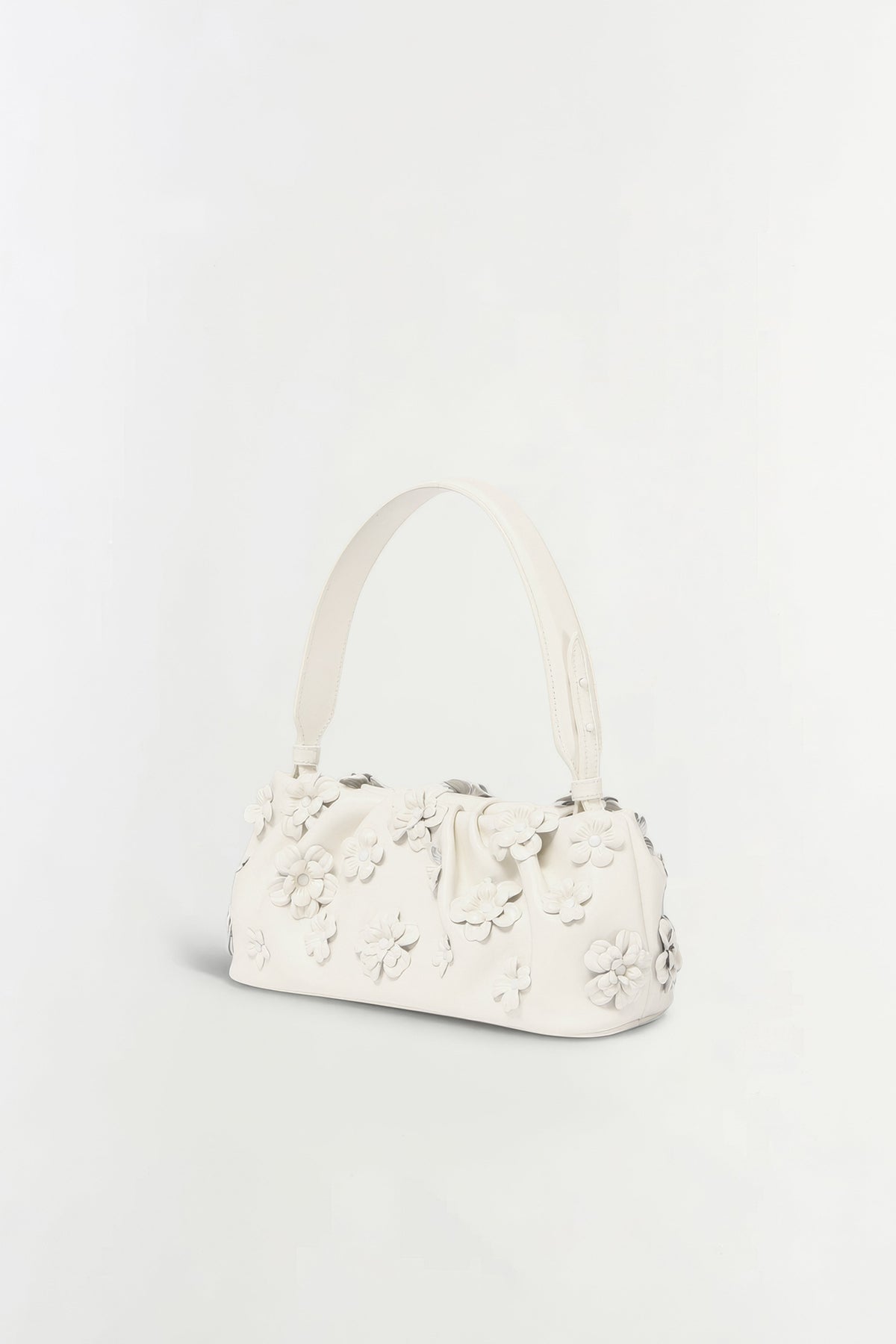 Harlow Leather Flower Shoulder Bag