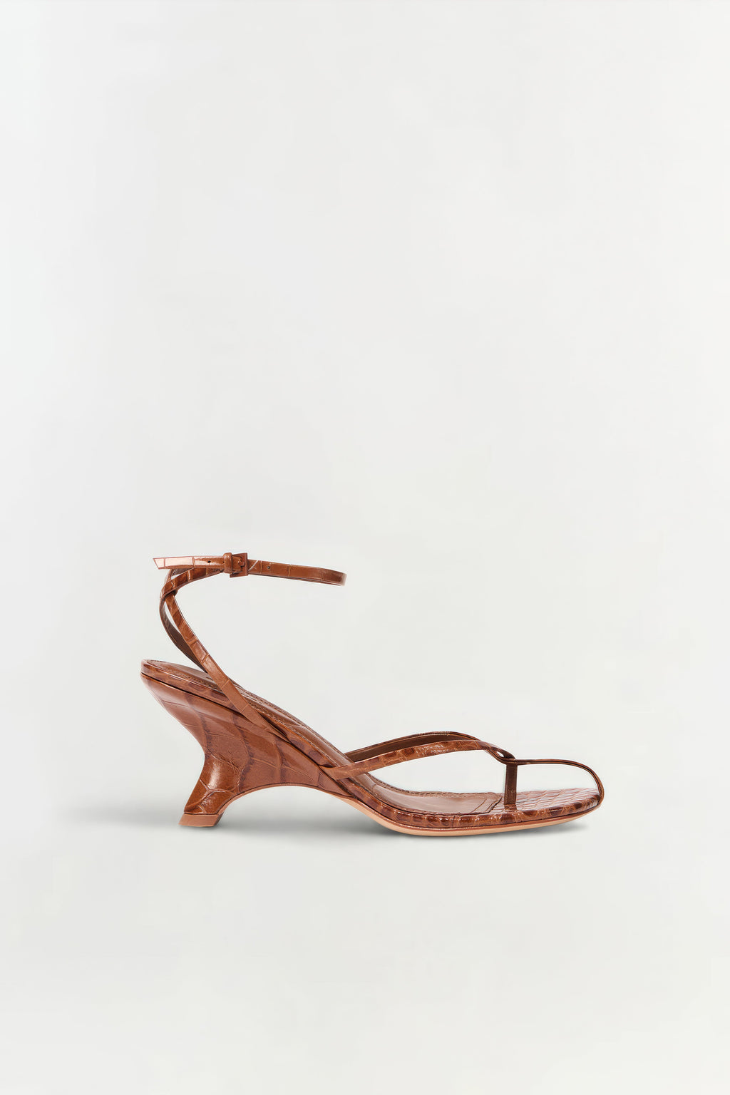 Kelsey Leather Strappy Wedge