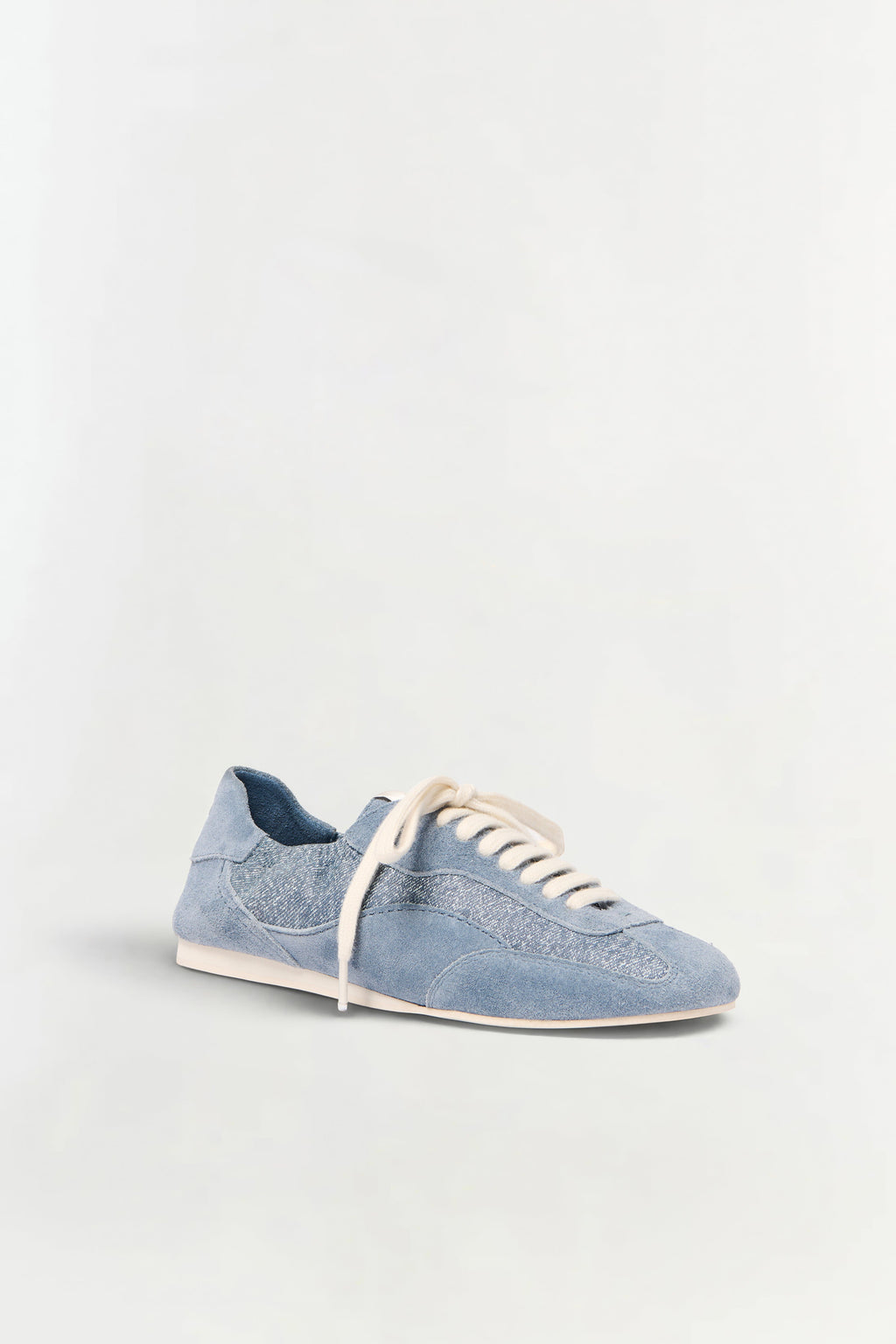 Georgie Denim Leather Combo Sneaker