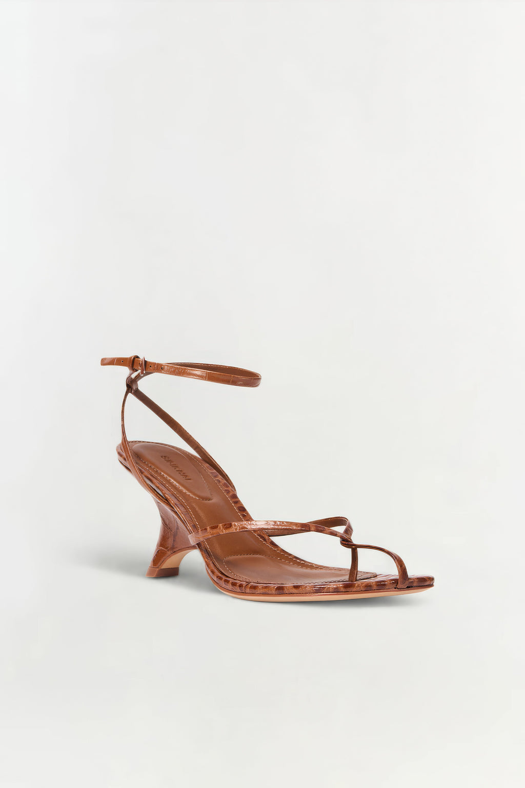 Kelsey Leather Strappy Wedge