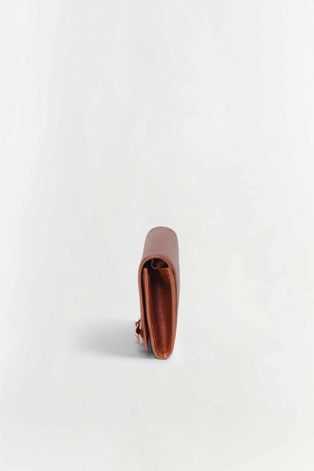 River East West Leather Clutch
